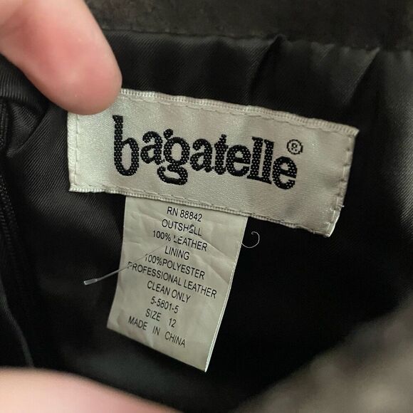 Bagatelle Brown Suede Leather Jumper Dress 12 Old Money Preppy Dark Academia - Picture 6 of 11